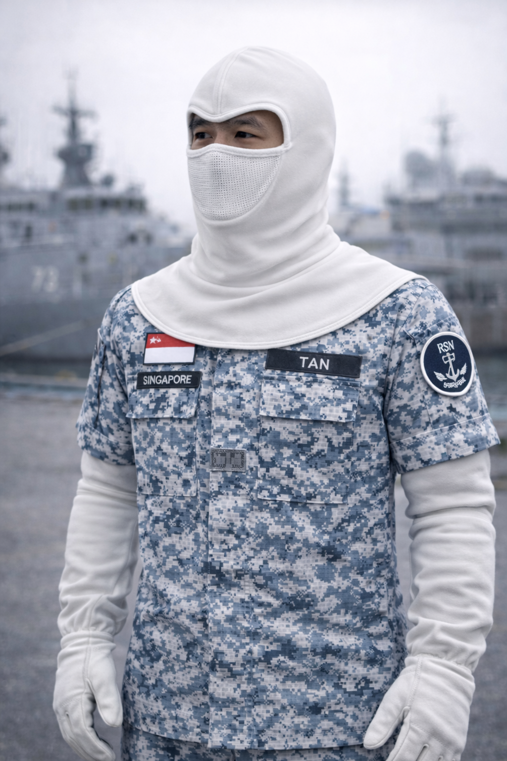 Naval Anti-Flash Hood & Anti-Flash Gloves