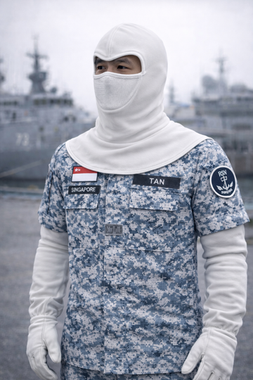 Naval Anti-Flash Hood & Anti-Flash Gloves