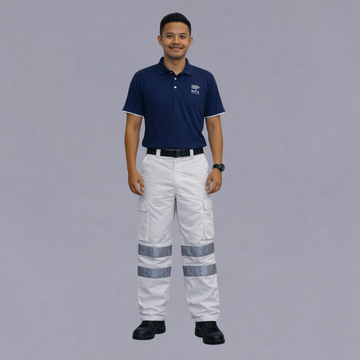 MPA FR Reflective Cargo Pants – White